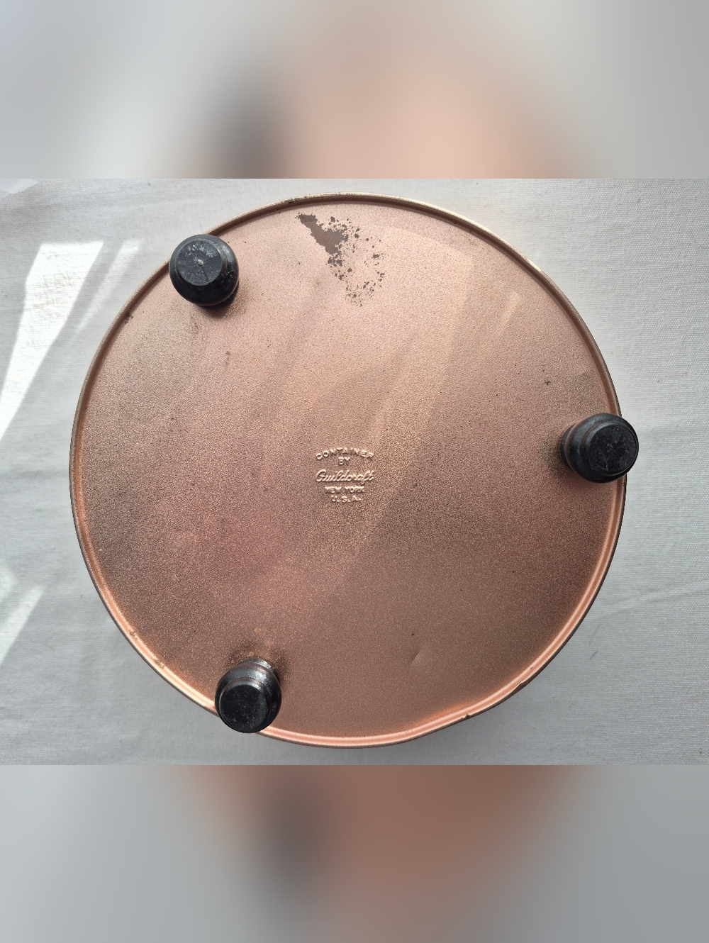 Vintage Zodiac Copper and Black Tin Container - Picture 10 of 10